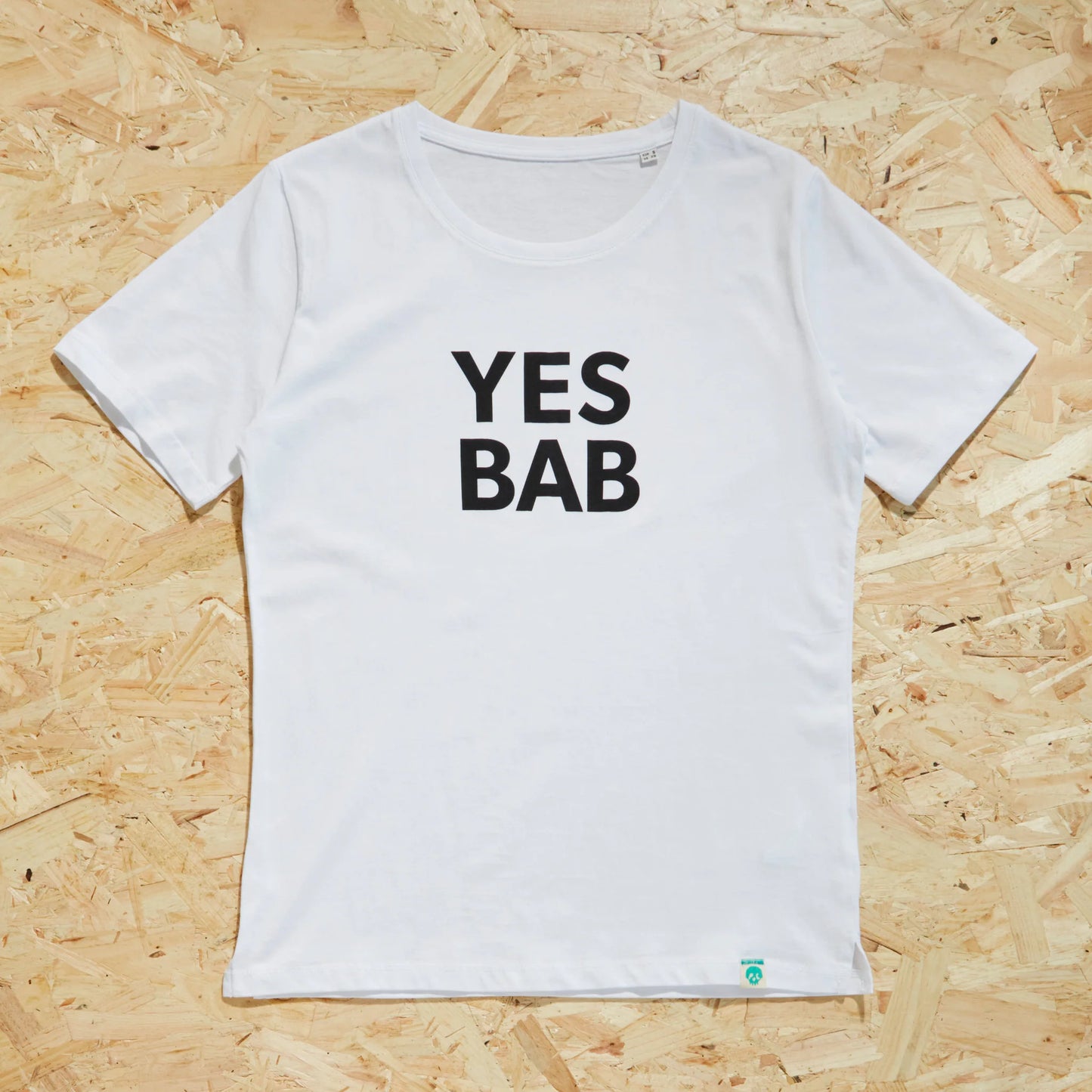 Yes Bab White Adult Tee