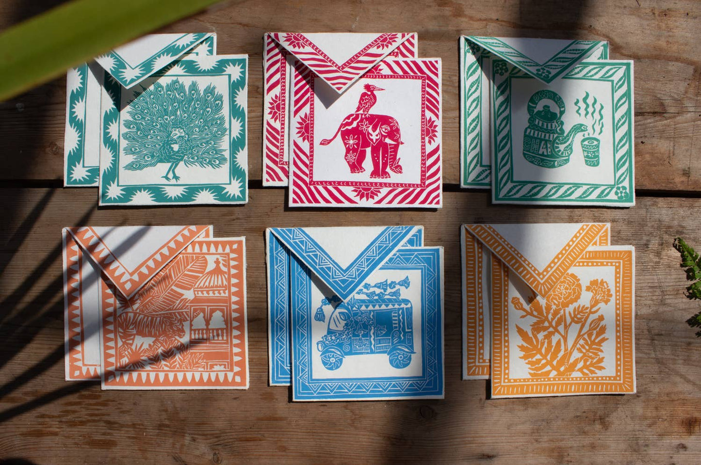 Hand Printed Greetings Cards