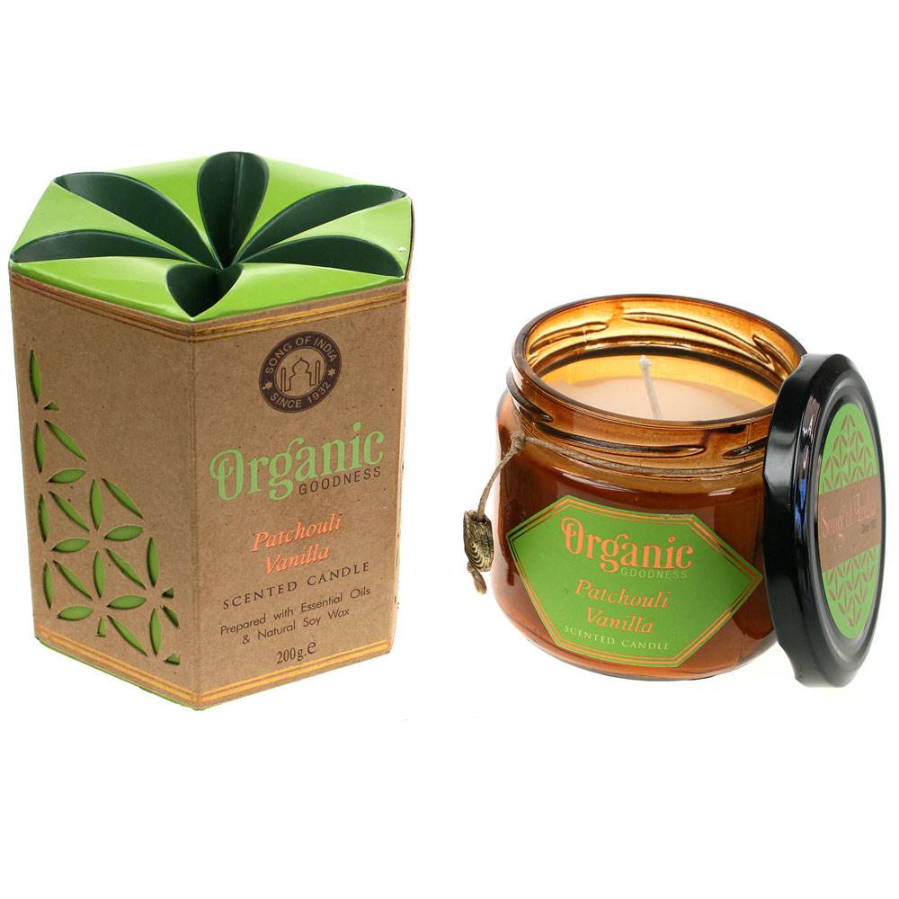 Soy candle Organic Goodness, Patchouli Vanilla.