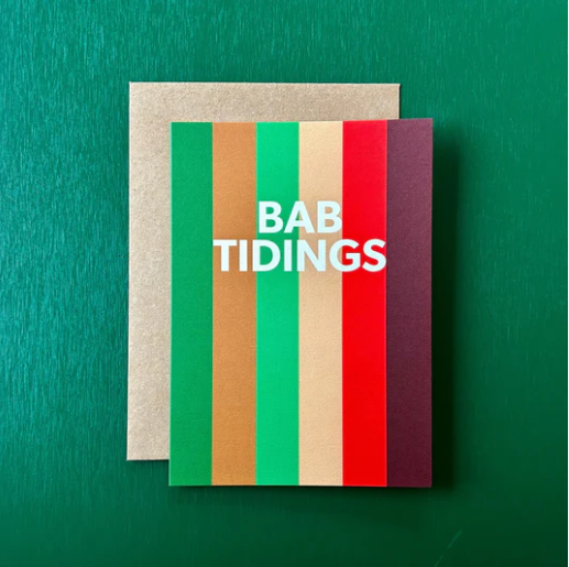 Bab Tidings card