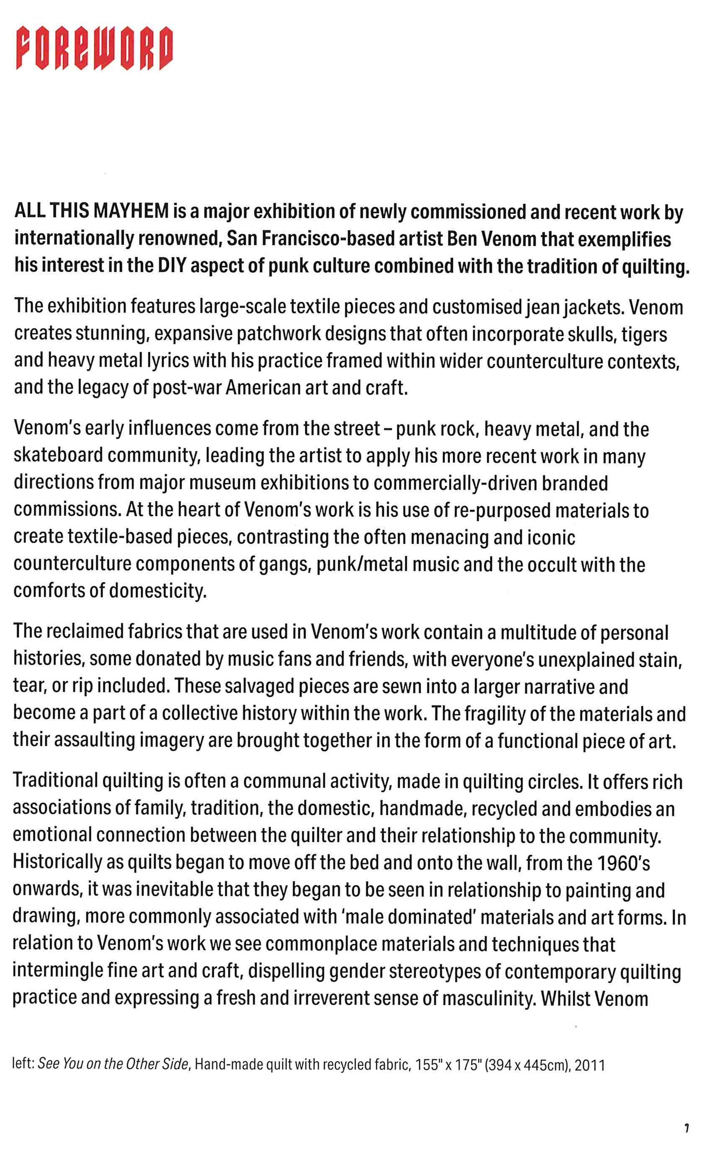 Ben Venom: All This Mayhem