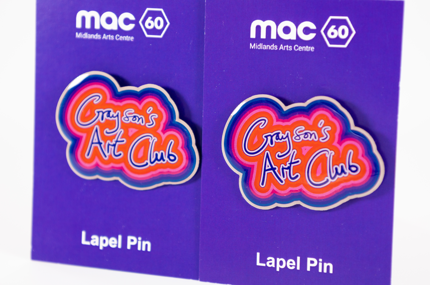 Grayson’s Art Club Exhibition Lapel Pin Badge