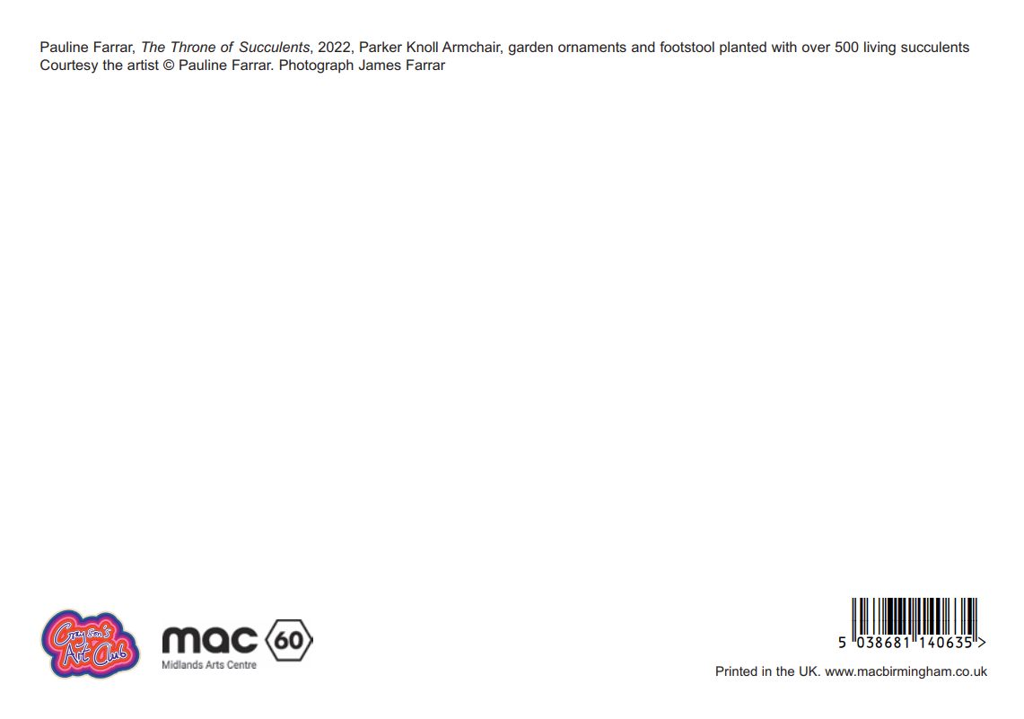 The Throne Grayson’s Art Club Postcard