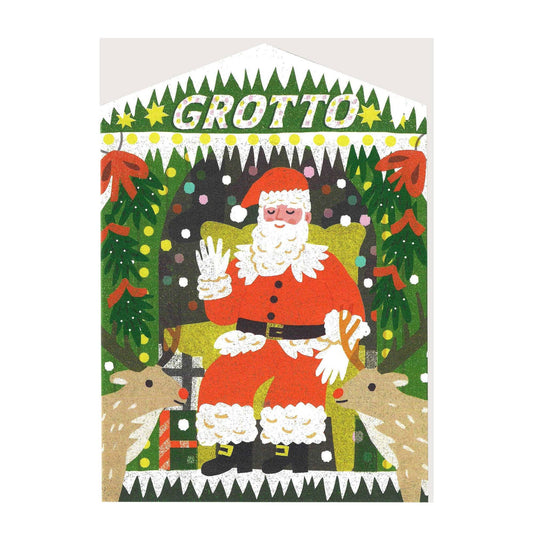 Christmas Grotto Die Cut Card