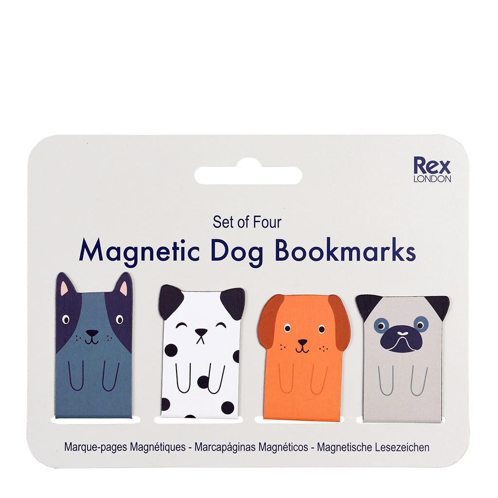 Magnetic dog bookmarks (set of 4)