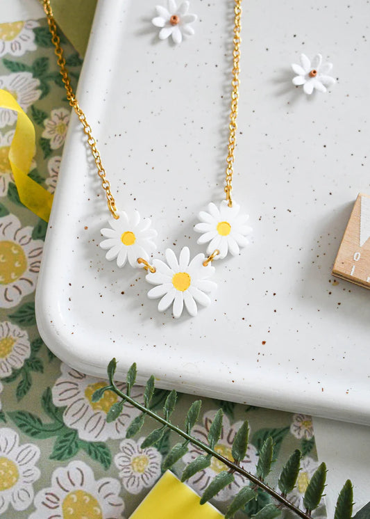 Daisy Chain Necklace - Acrylic