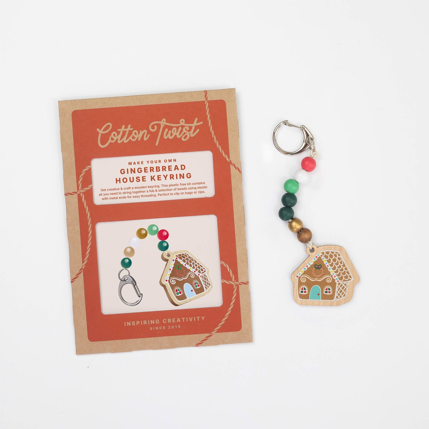 Make Your Own Gingerbread House Keyring