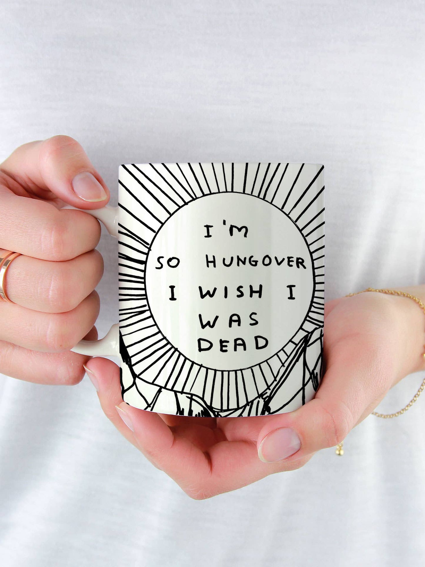 Funny Gift David Shrigley Mug - So Hungover