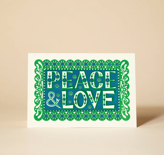 Peace & Love Christmas Card 