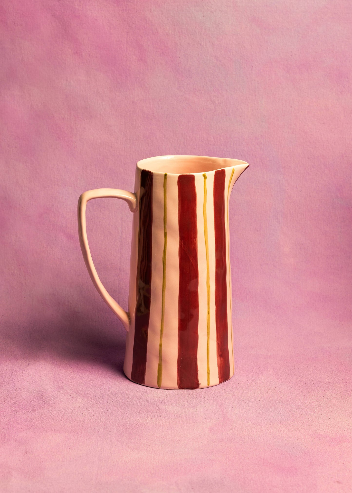 Pink/Burgundy Jug