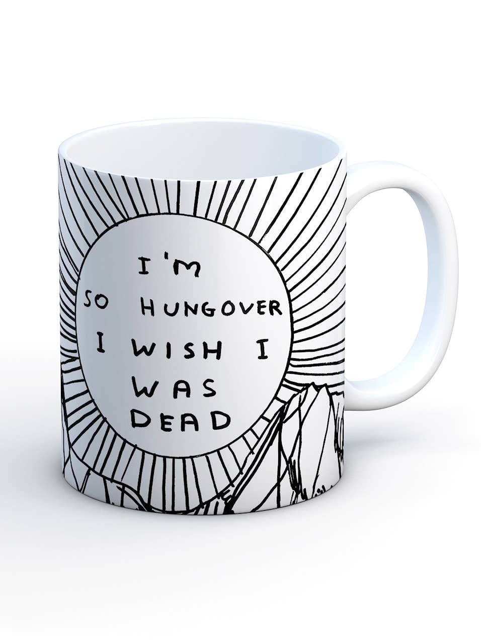 Funny Gift David Shrigley Mug - So Hungover