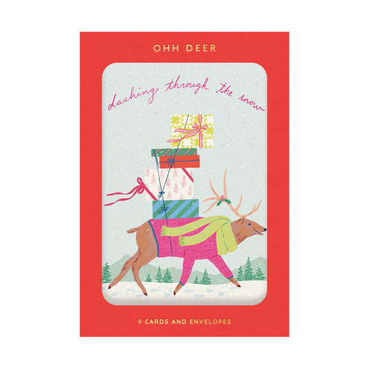 Christmas Critters Pack of 9 Greeting Cards (11566)