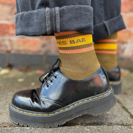 YES BAB Olive Sports Sock