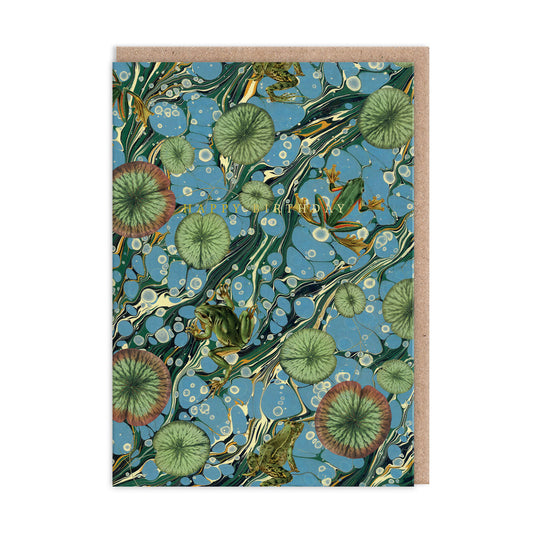 Marble Pond Life Greeting Card