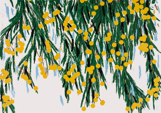 Donald Sultan - Yellow Mimosa