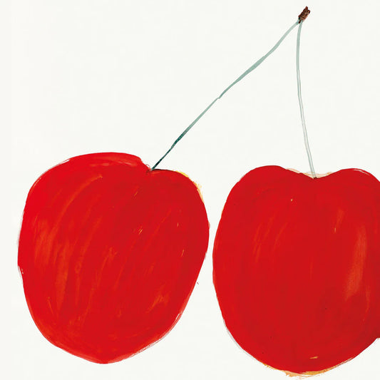 Rose Wylie - Two Red Cherries