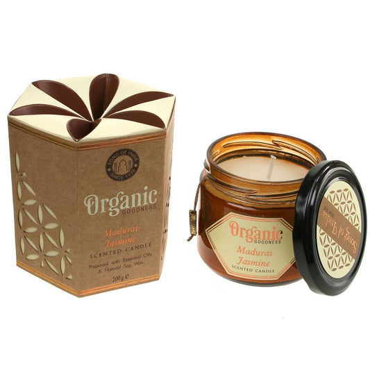 Soy candle Organic Goodness, Madurai Jasmine