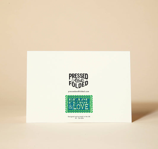 Peace & Love Christmas Card 