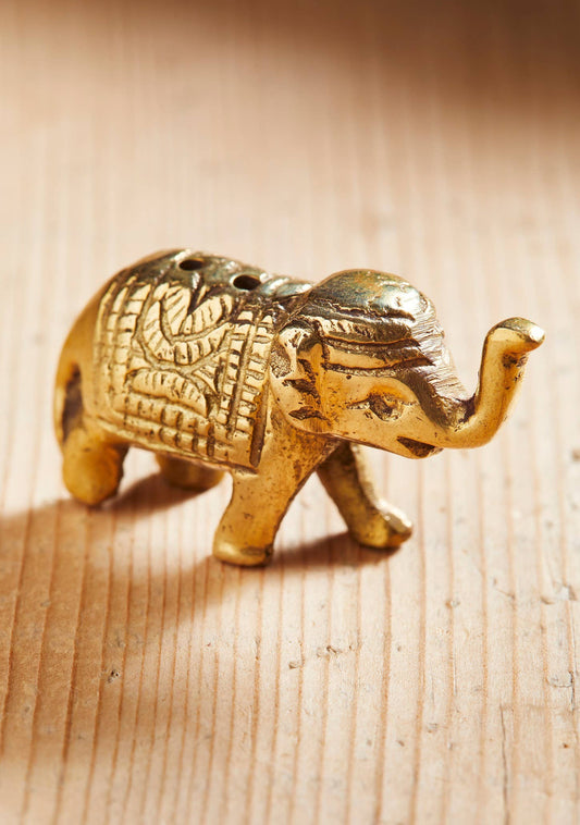Brass Elephant Incense Holder