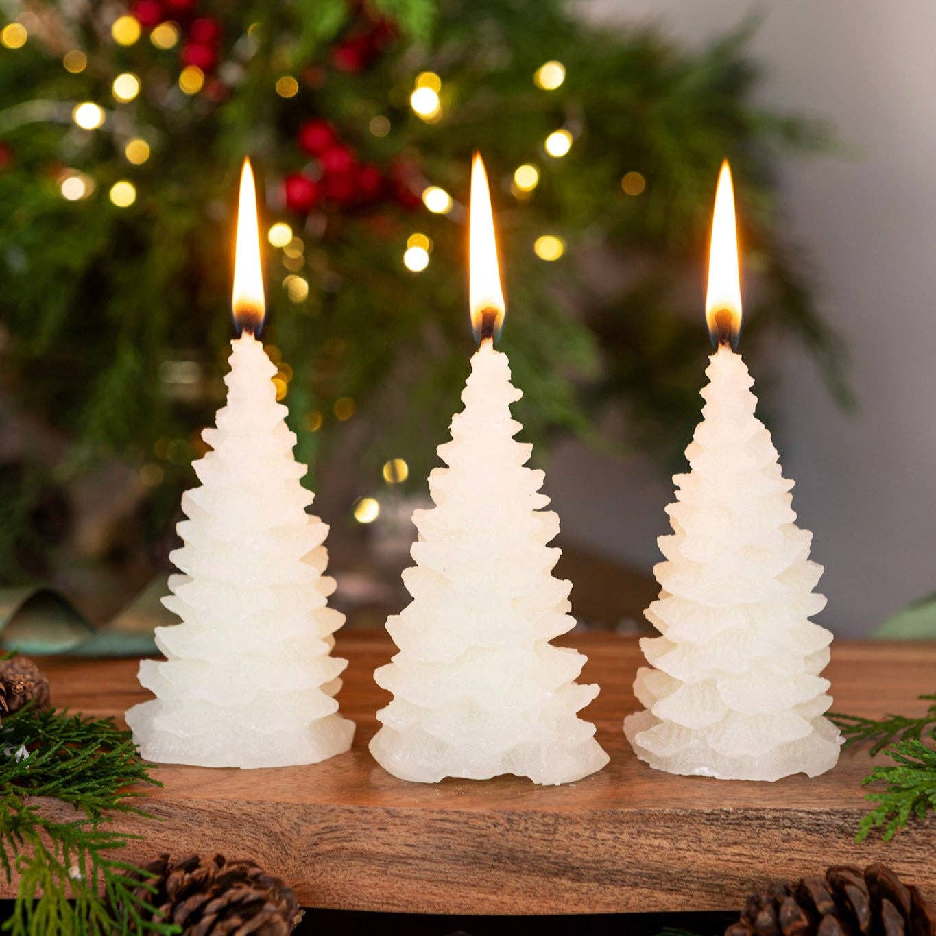 Cinnamon & Orange Christmas Tree Candle