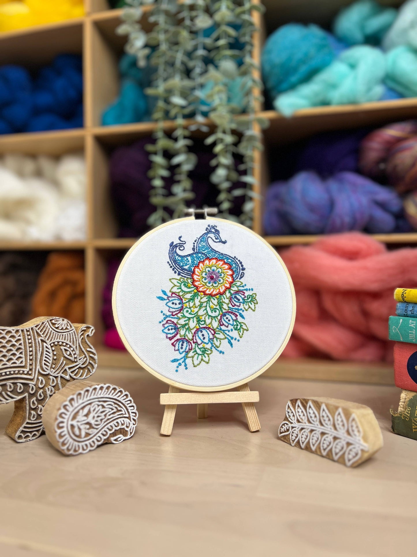 Indian Peacock Embroidery Craft Kit